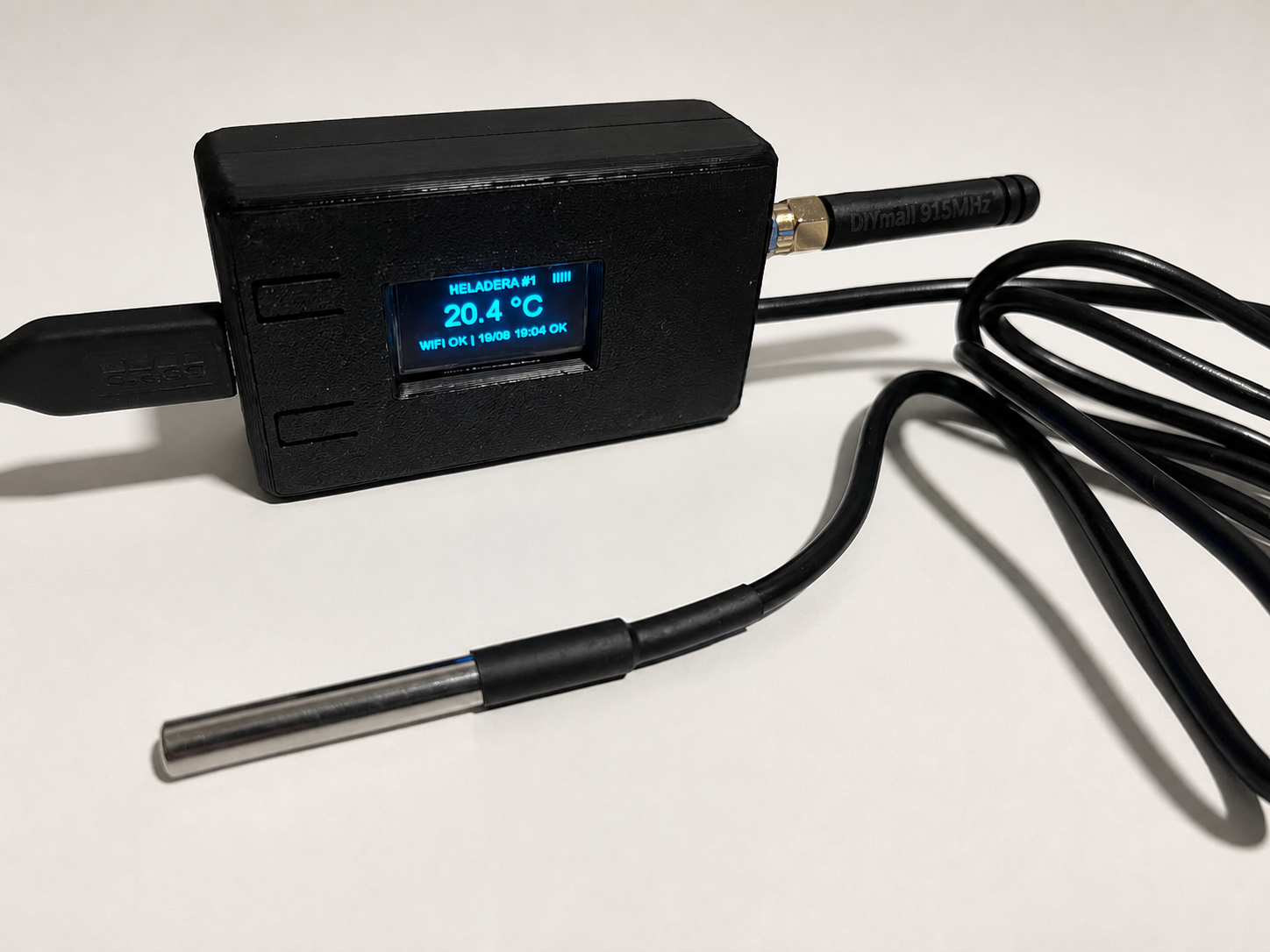 Módulo MTEC IO con pantalla de temperatura